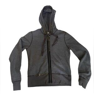 Free People Reversed Zip Up Hoodie Size M